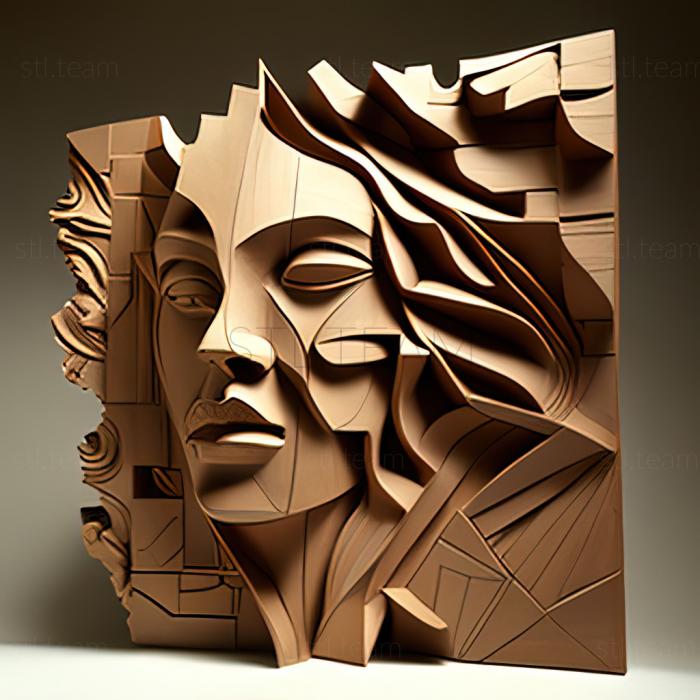 3D модель Сьюзен Ротенберг, американська художниця (STL)